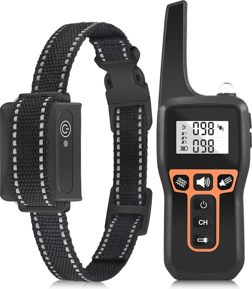 Anti Blafband EN Trainingshalsband In 1 - UNIEK SYSTEEM - 1000m Bereik - 100 Levels - Trainingsband - Antiblafband - Teletac - Geluid En Vibratie/trilling - Grote En Kleine Honden - Volledig Waterdicht - Anti Blafband - Afbeelding 5