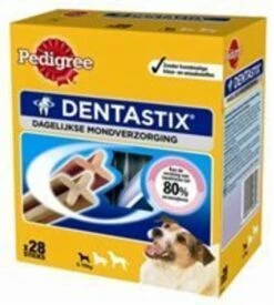 Pedigree Dentastix Mini Hond Multipack - Gebitsverzorgende Hondensnack - 4 X 7 Stuks