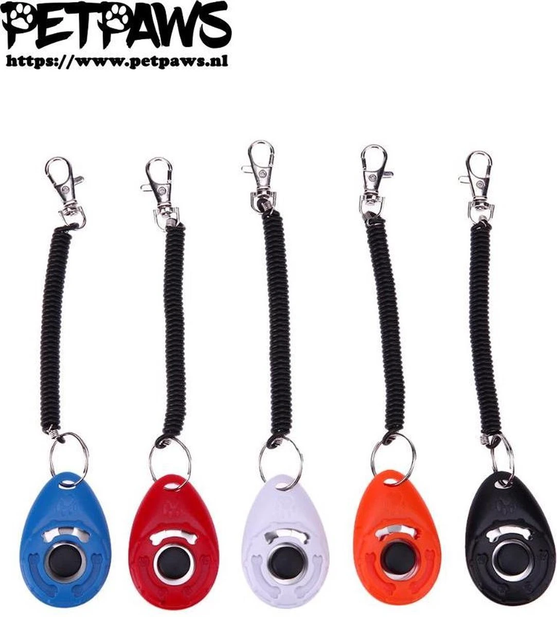 Merkloos PetPaws - Training Clicker Voor De Hond