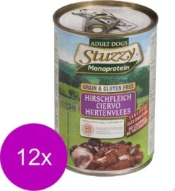 Stuzzy Blik Adult 400 G - Hondenvoer - 12 X Hert