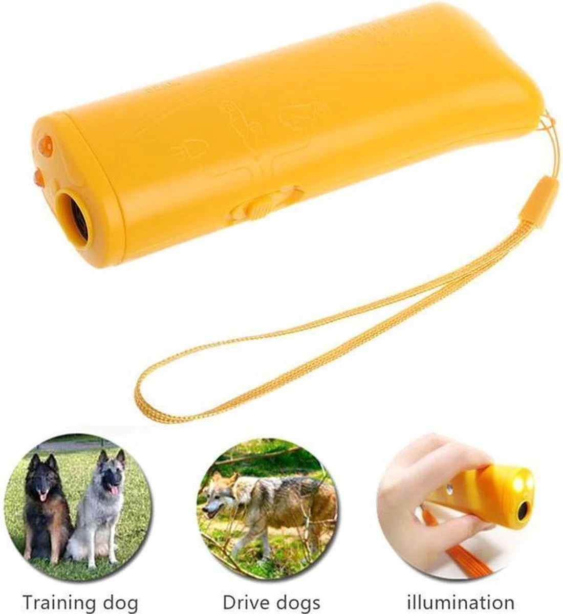 Merkloos Diervriendelijke Ultrasone Anti-Blaf Apparaat - Effectieve Hondentrainer - Anti Blaf Middel - Ultrasone Hondentrainer - Honden Clickertraining - Trainingshulp - Afbeelding 5