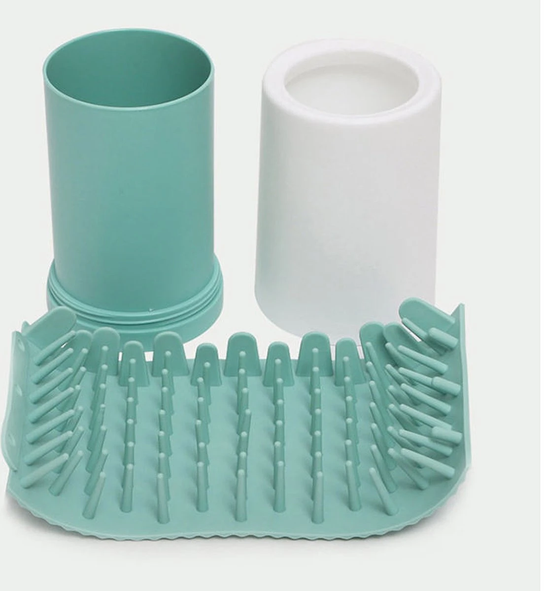 Merkloos Hondenpoten Reiniger - Hond - Kat - Hondenborstel - Grijs - Afbeelding 5