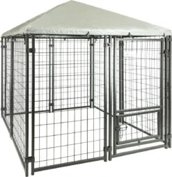 MaxxPet Hondenkennel - Hondenkennel Met Afneembaar Dak - Geschikt Voor Buiten En Binnen - 142 X 142 X 153 Cm