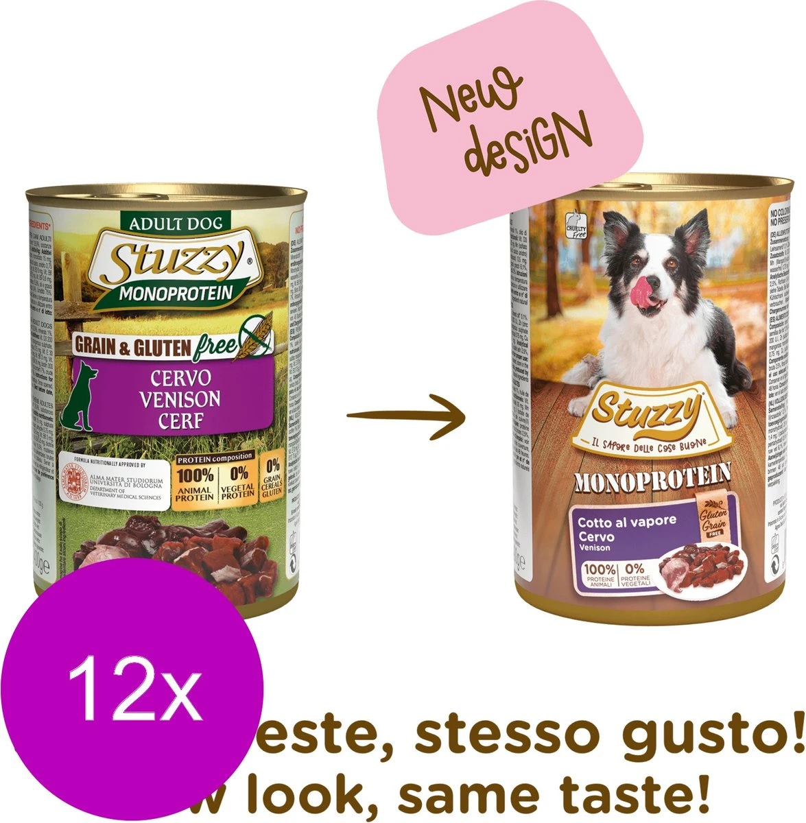 Stuzzy Blik Adult 400 G - Hondenvoer - 12 X Hert - Afbeelding 2