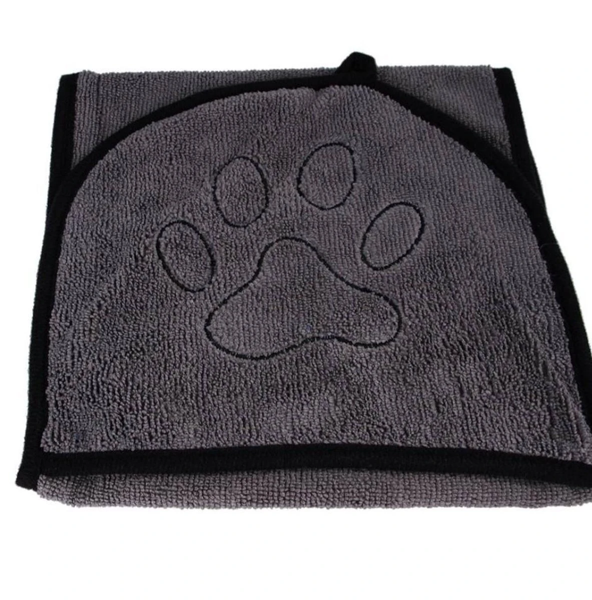 N4dogs – Hondenhanddoek – Honden Handdoek – Microvezel Handdoek – Handdoek Hond – Droogdoek Hond – Dierendeken – Sterk Absorberend – Handdoek Met Zakken - Grijs - 66 X 23 Cm - Afbeelding 7