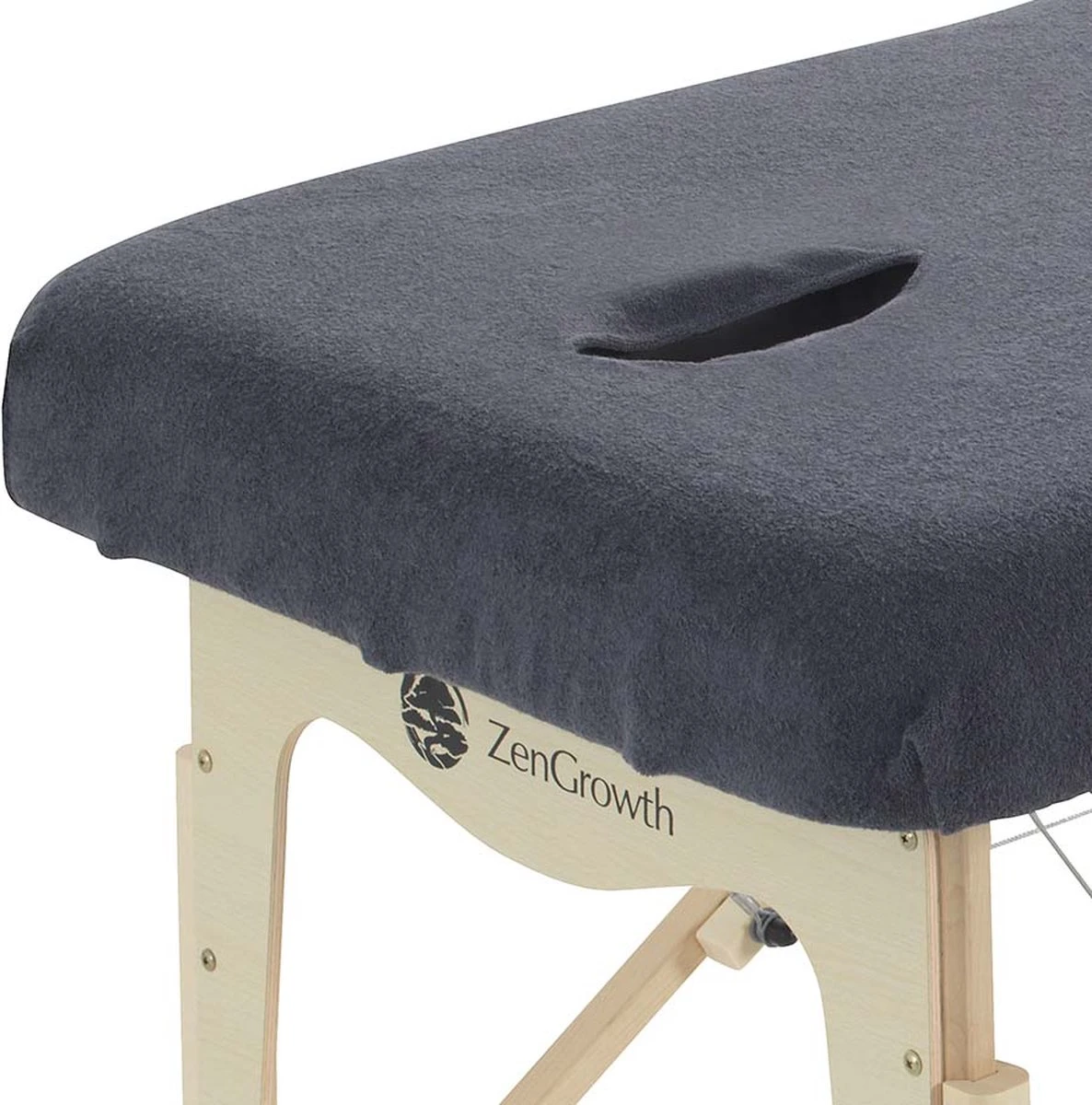 Hoeslaken Massagetafel Grijs- Extra Dik - Badstof Stretch - Met Uitsparing