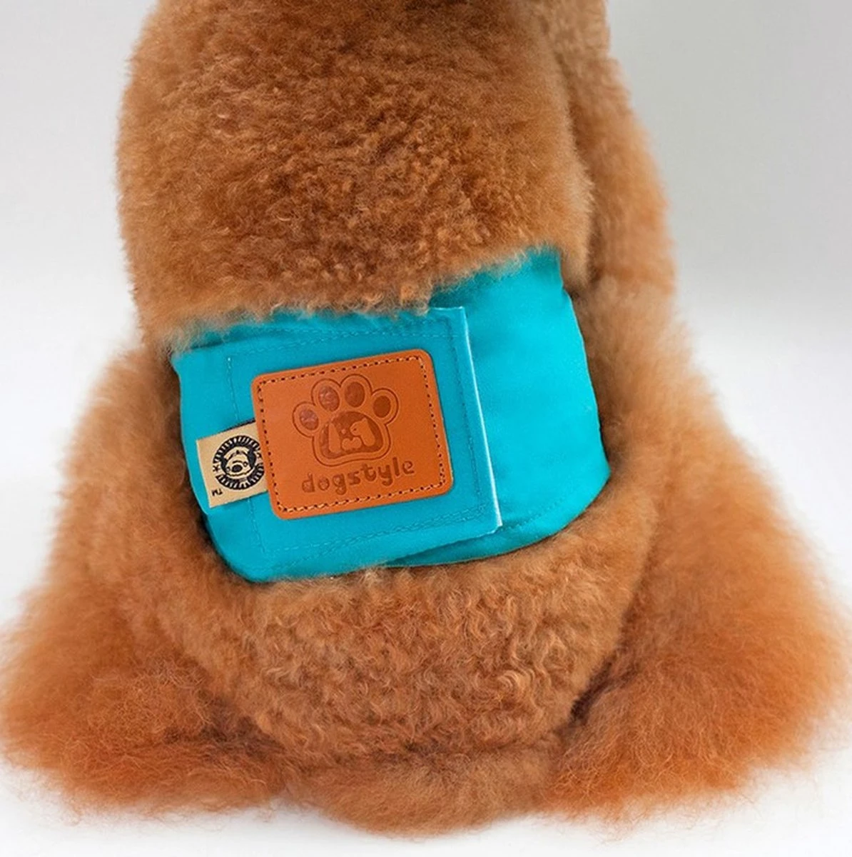 Merkloos Hondenluier Voor Kleine Hond - Luier Voor Reu - Buikband Maat S 27 Cm X 25 Cm - Afbeelding 4