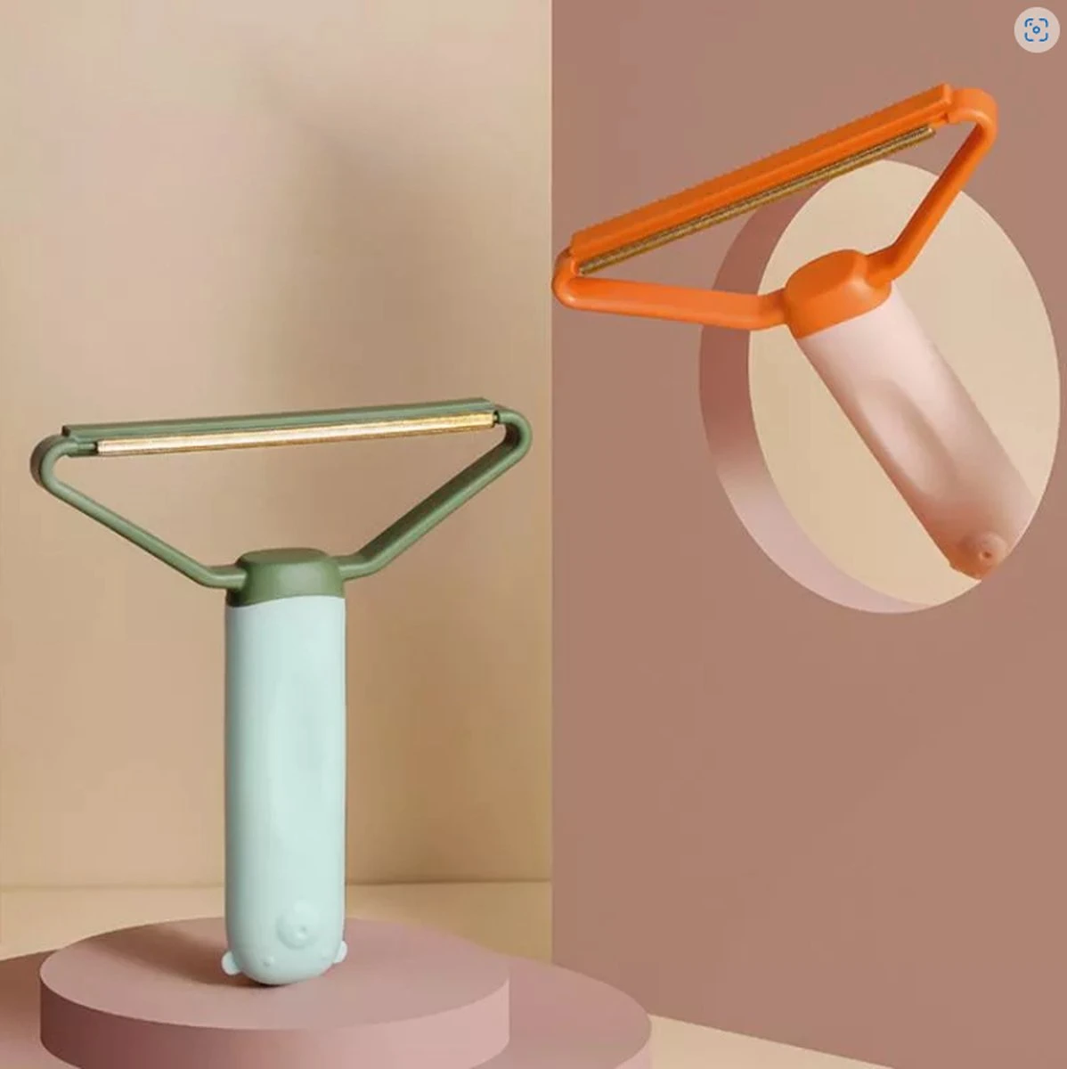 PRO-Deals | Dierenhaar Verwijderen - Haar Verwijderen - Type 1 - Kleur Oranje / Roze - Kattenharen - Vachtverzorging - Hondenharen - Pluizenverwijderaar - Haaruitval - Kledingreiniger - Afbeelding 7