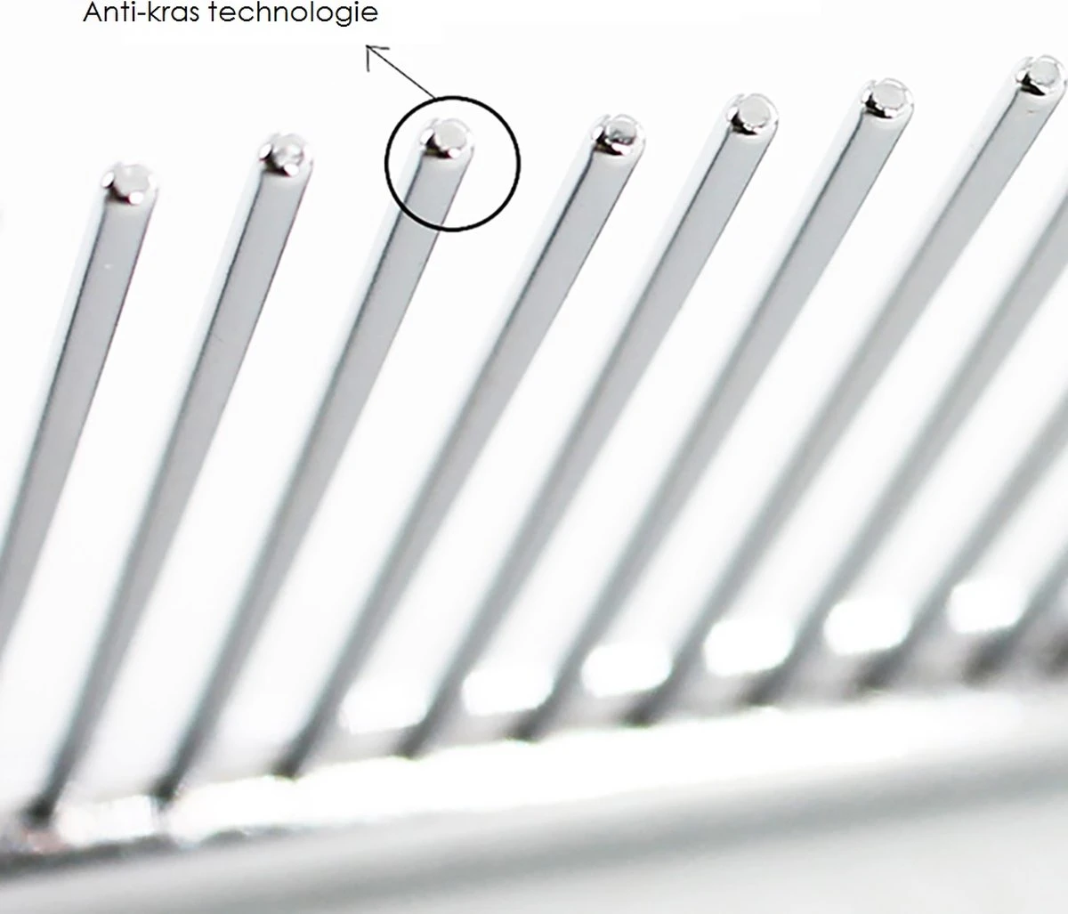 Merkloos 2 Zijdige Ondervacht Hondenkam - Hondenborstel Kortharig/Langharig - Kattenkam - Klittenkam Kat/Hond - Kattenborstel - 10 Cm. - Afbeelding 2