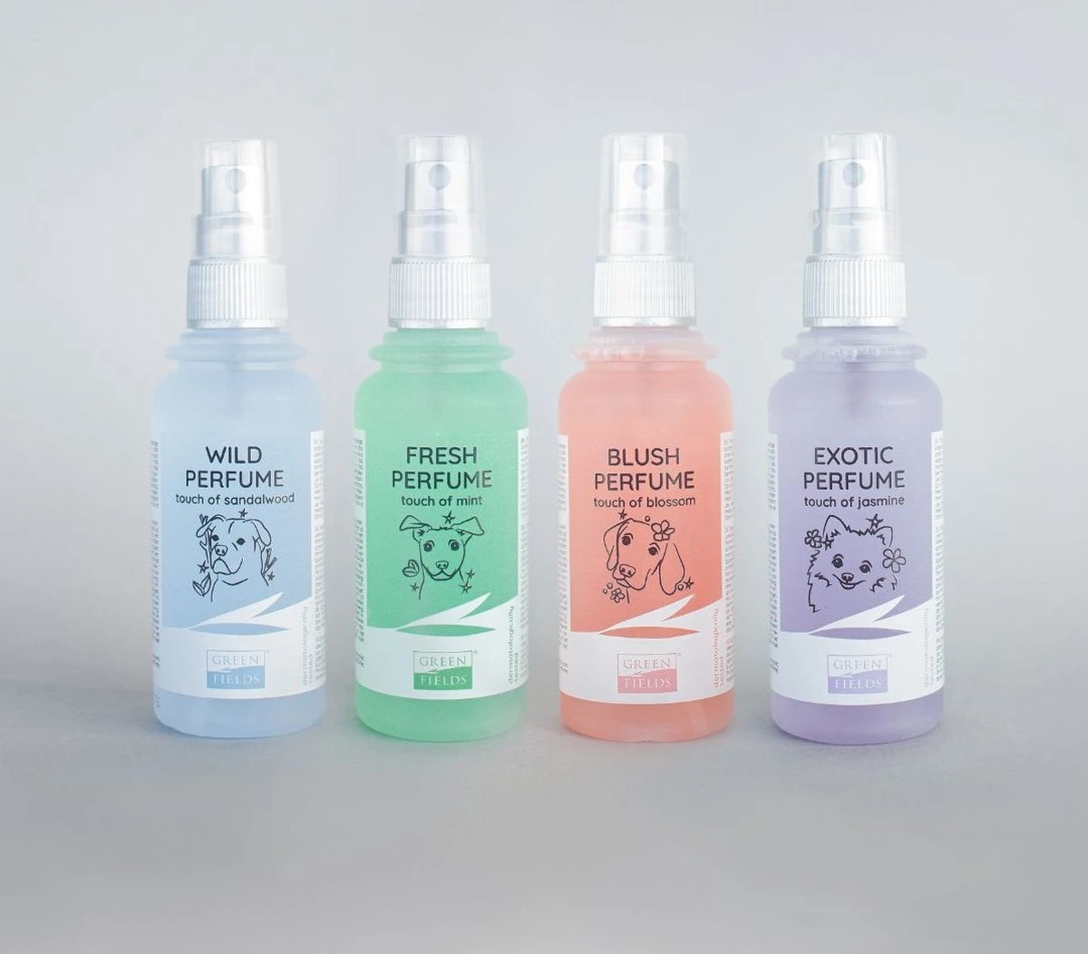 Hondenparfum Spray In 4 Geuren - Greenfields - Alchoholvrije En PH Neutrale Formule Tegen Onaangename Geurtjes - 50ml - Exotic - Afbeelding 2