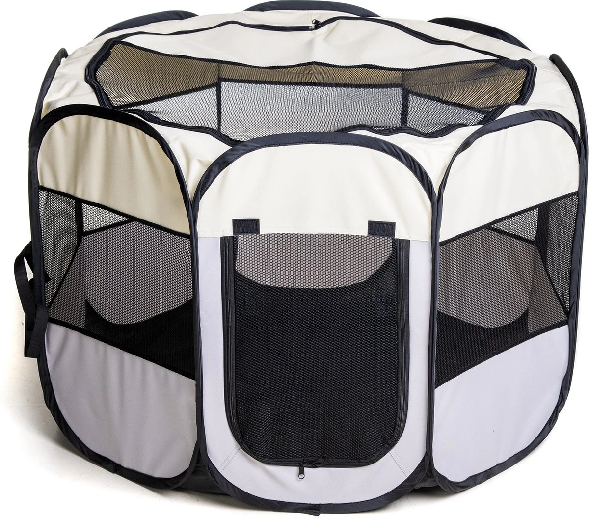 Dogs&Co Puppyren Opvouwbaar Grijs 90x90x60cm In Handige Draagtas - Afbeelding 5