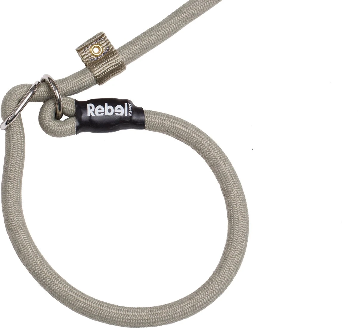 Rebel Petz - Honden Trainingslijn Met Halsband - Taupe, Zwart, Groen & Oranje - Maat Small Of Large - Kleur: Taupe, Maat: Large - Afbeelding 18