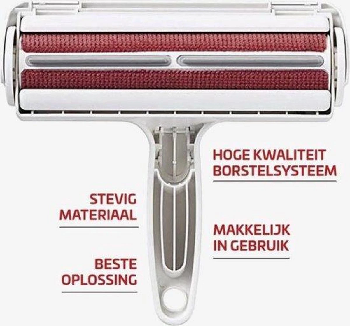 Merkloos Hoogwaardige - Huisdierhaar Verwijderaar - Hondenhaar - Pluizenborstel - Ontharingsborstel - Wit