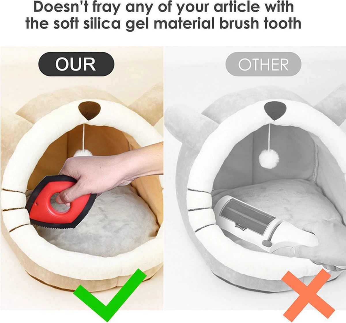 HairClean® Huisdierhaar Verwijderaar- Zwart - Haar Verwijderaar - Huisdieren - Hond En Kat - Pluizen Verwijderaar- - Afbeelding 6