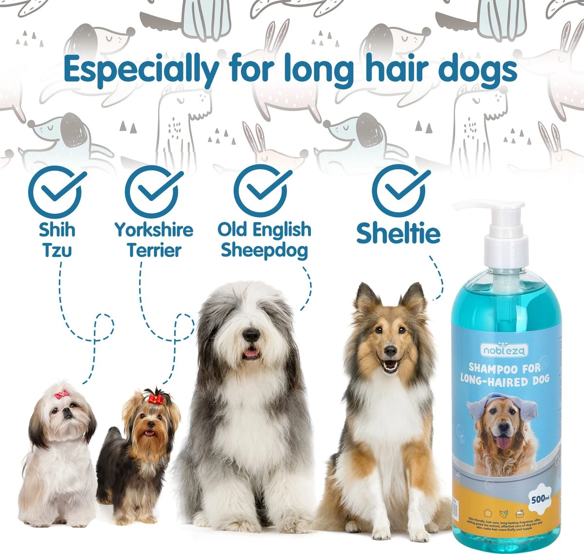 Nobleza ZWN - Hondenshampoo - 500 Ml - Shampoo Voor Honden - Afbeelding 3