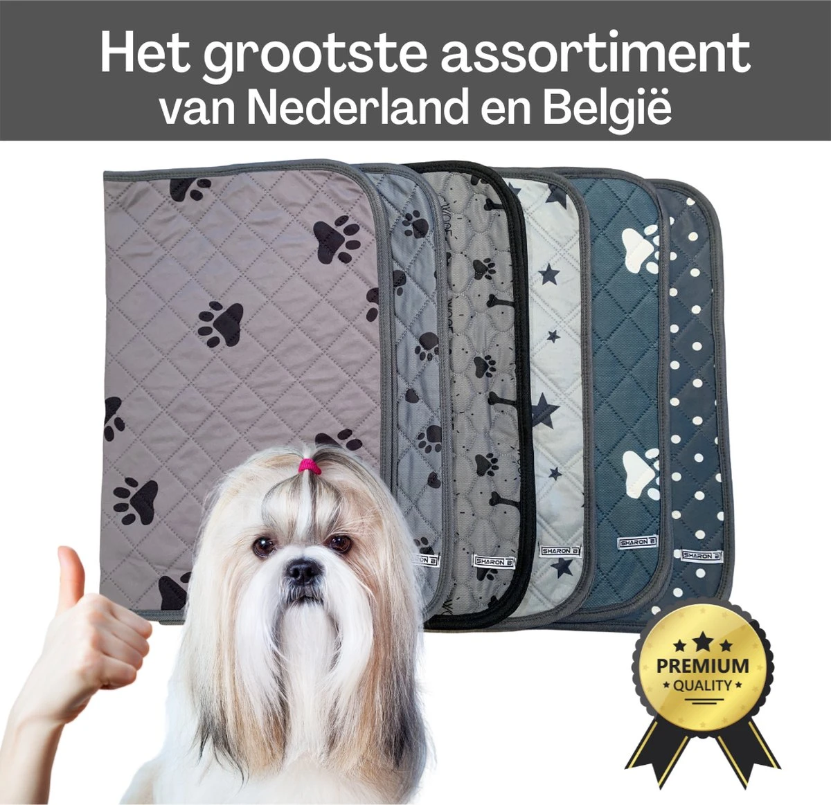 XXL Puppy Training Pad - Plasmat - Zwart - 104 X 104 Cm - Hondentoilet - Herbruikbaar - Wasbaar - Afbeelding 6