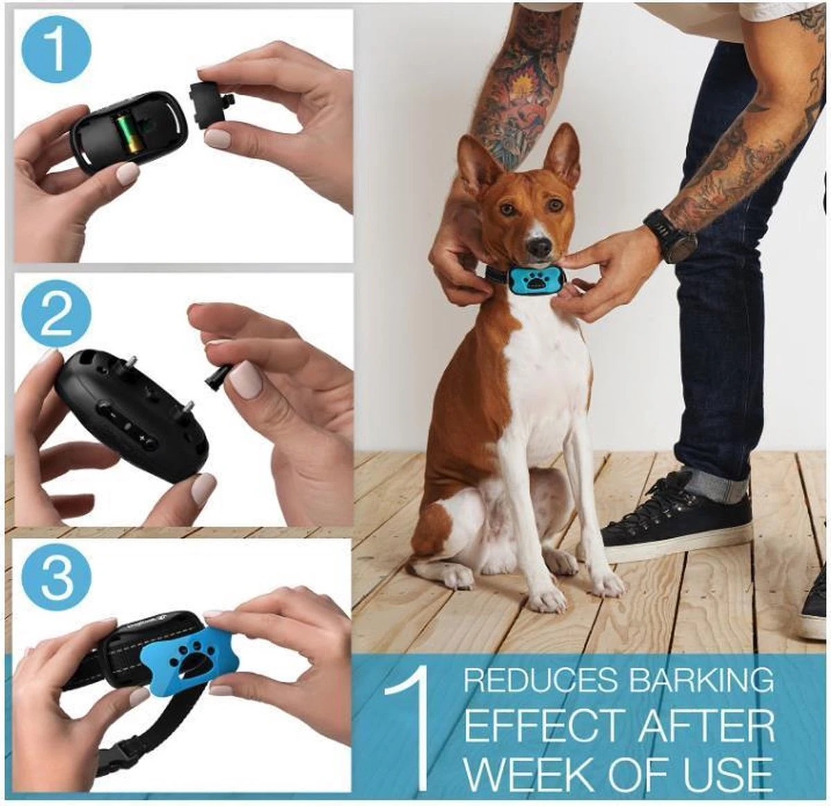 Merkloos Anti Blafband Voor Honden Blafband Anti Blaf Apparaat Blafband Zonder Schok - Diervriendelijk - Afbeelding 7