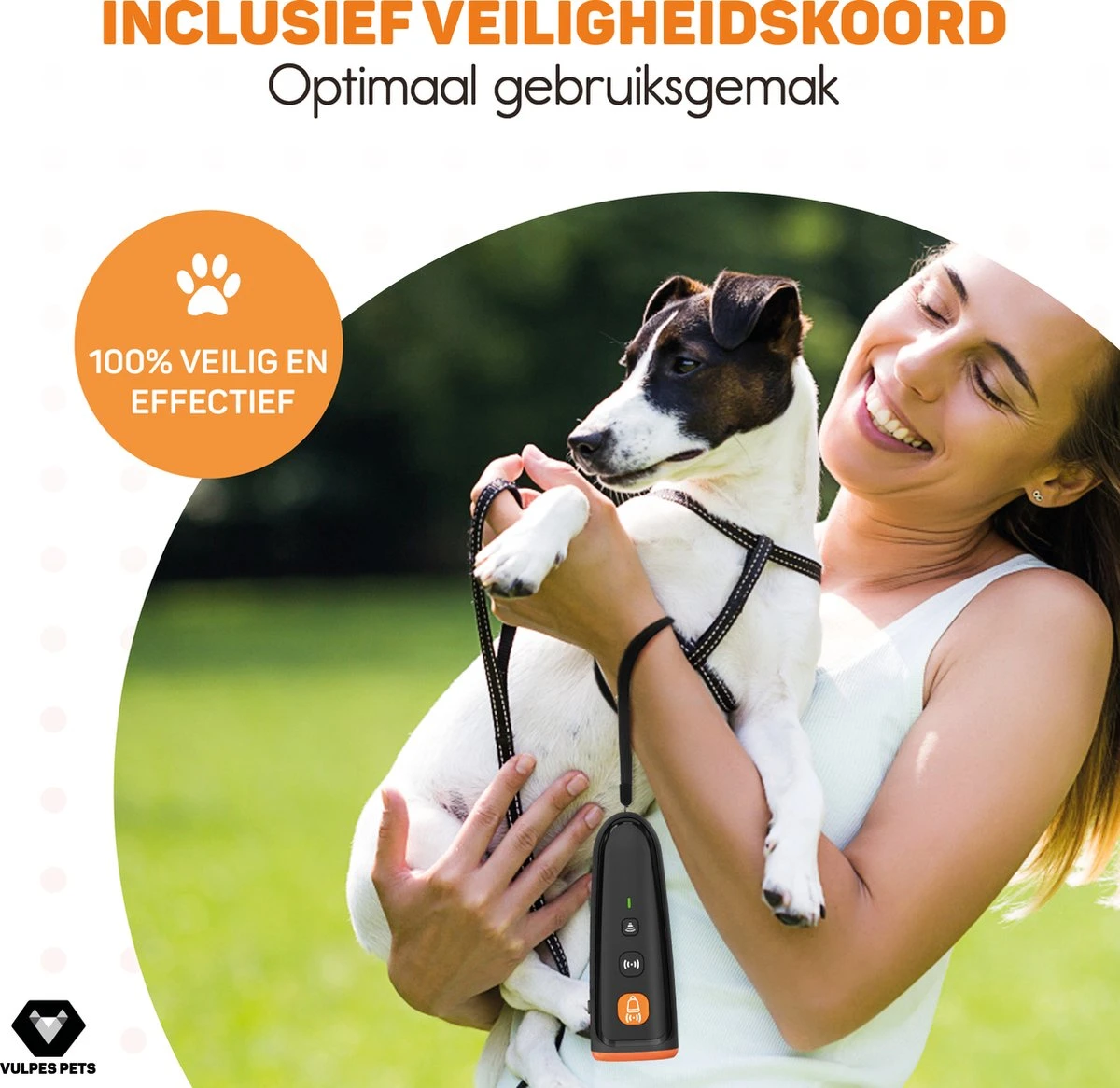 Vulpes Pets® Ultrasone Anti Blaf Apparaat – 3-in-1 Anti Blaf Apparaat Pro - Diervriendelijk & Zonder Schok - Alternatief Anti Blafband - Voor Kleine & Grote Honden - Audio - Flashlight - USB-Oplaadbaar - Afbeelding 8