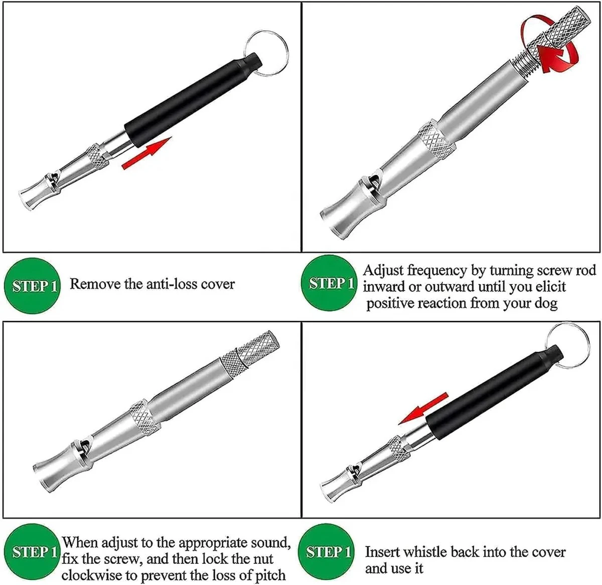Hondenfluitje Ultrasoon + Gratis Keycord - Hondenfluitje - Hondenfluitje Jachthond - Ultrasoon Hondenfluitje - Hondenfluit - Wit - 1 Stuk - Afbeelding 3