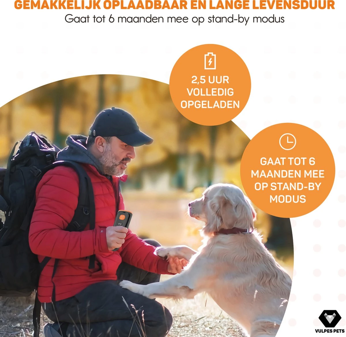 Vulpes Pets® Ultrasone Anti Blaf Apparaat – 3-in-1 Anti Blaf Apparaat Pro - Diervriendelijk & Zonder Schok - Alternatief Anti Blafband - Voor Kleine & Grote Honden - Audio - Flashlight - USB-Oplaadbaar - Afbeelding 13