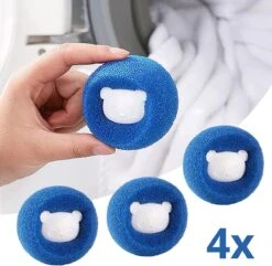 Merkloos Wasdrogerbollen - Haarverwijderaar Huisdieren - Haarvanger Wasmachine - Wasbollen - Drogerbollen - 4 Keer