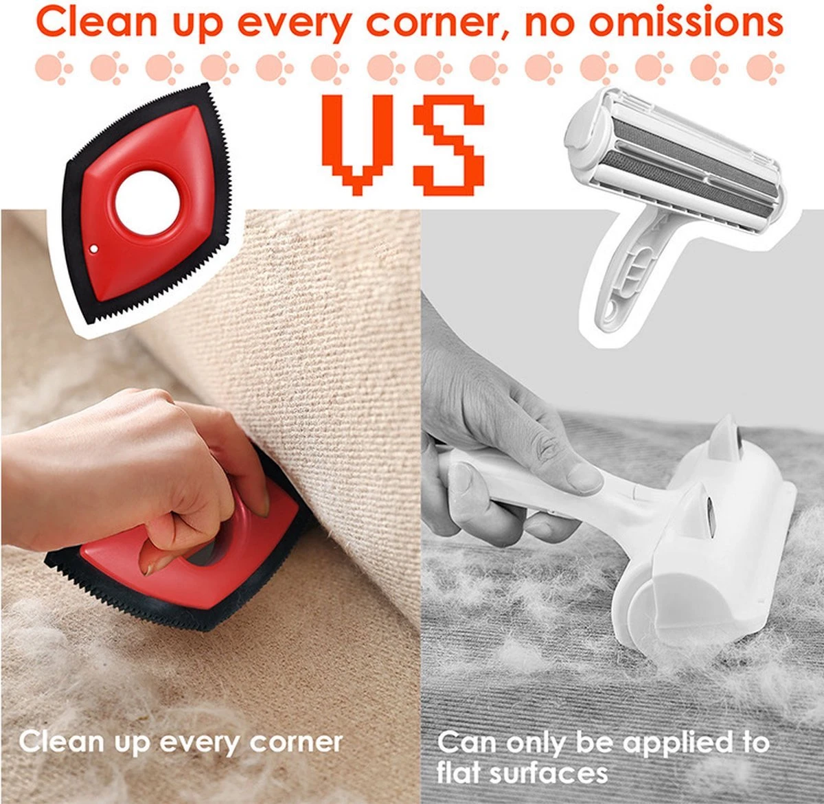 HairClean® Huisdierhaar Verwijderaar- Zwart - Haar Verwijderaar - Huisdieren - Hond En Kat - Pluizen Verwijderaar- - Afbeelding 2