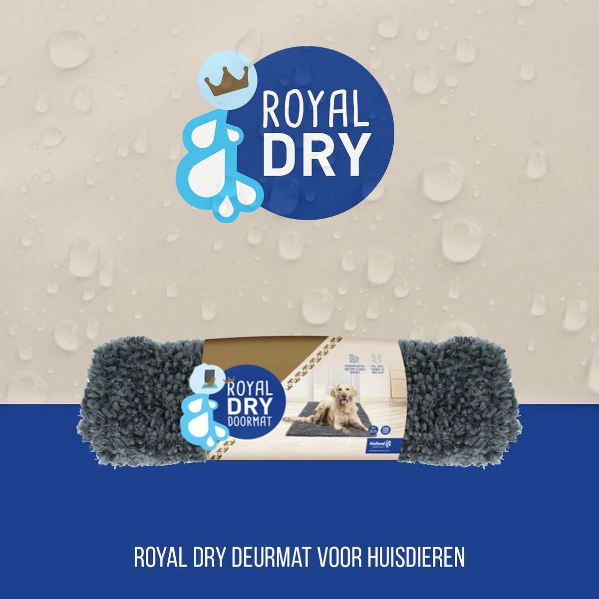 Royal Dry Deurmat Voor Huisdieren – Hondenmat Voor In De Auto – Ideale Zachte Ligplaats Voor Honden – 66x91 Cm (maat M) – Microfiber Chenille – Geschikt Voor Honden En Overige Huisdieren - Afbeelding 8