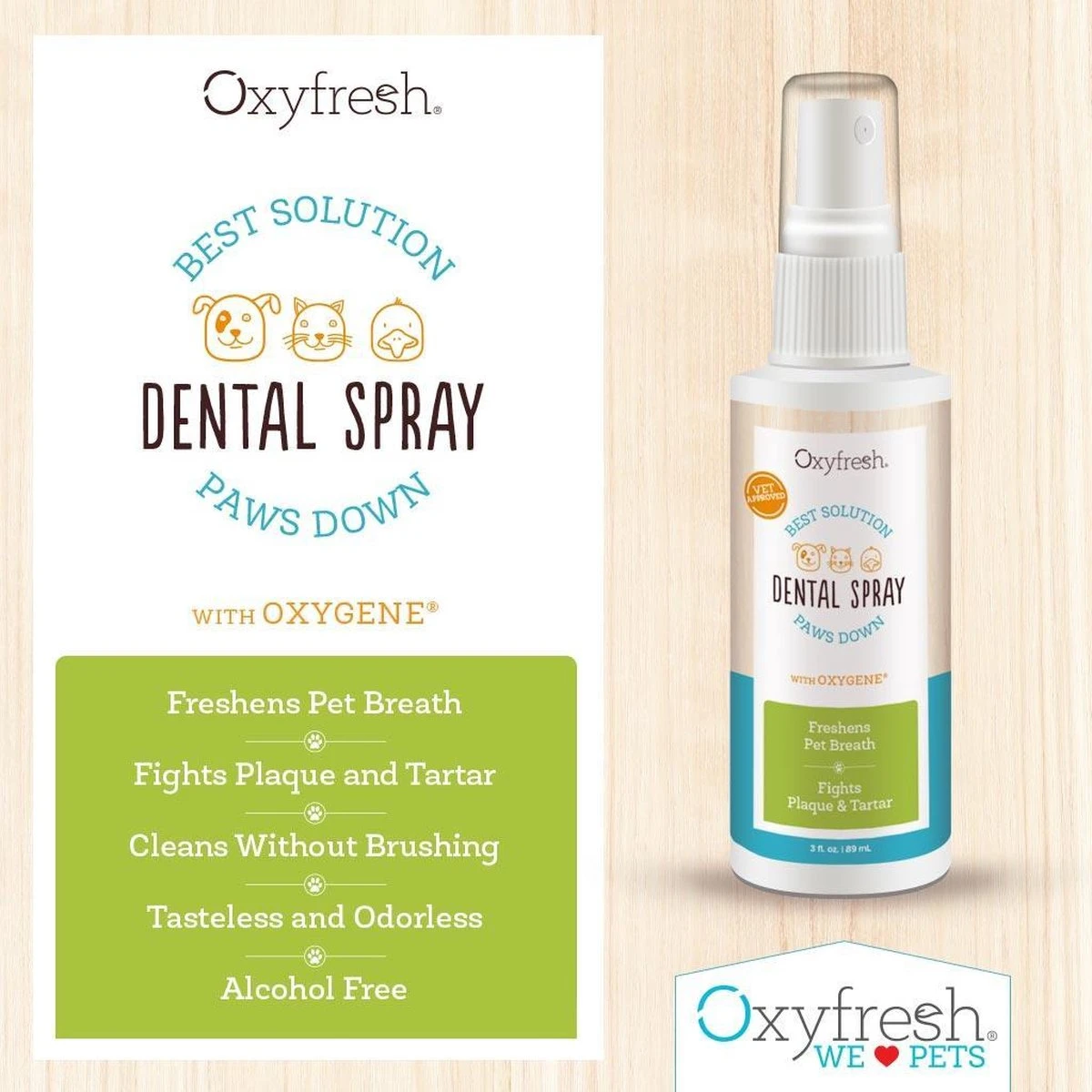 OxyFresh Pet Mondspray Voor Hond En Kat Tegen Slechte Adem En Tandsteen - Afbeelding 4