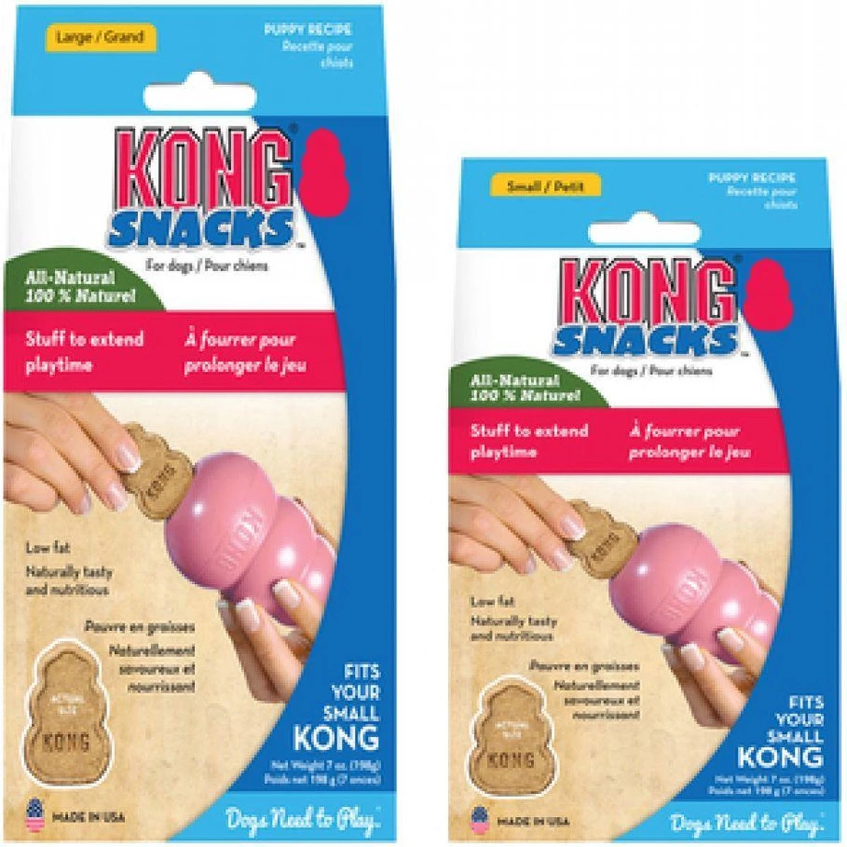 Kong Stuff 'N Snacks Puppy Hondensnack - Kip&Rijst - L - Afbeelding 7