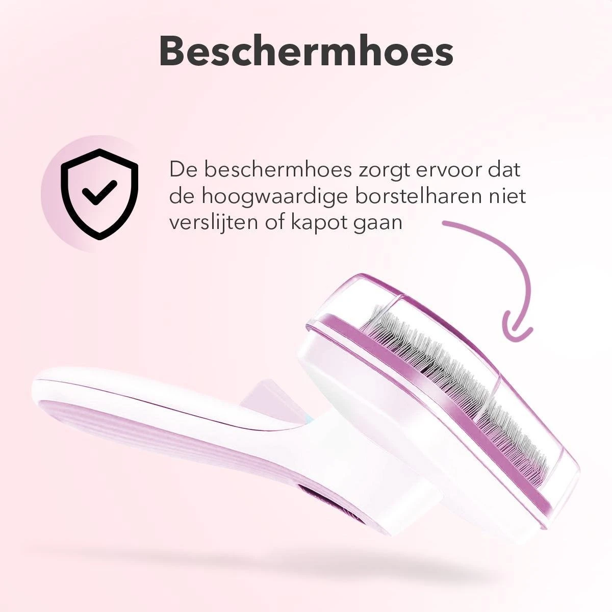 Lubadoo® - Kattenborstel - Hondenborstel - Kattenkam - Kattenhaar - Hondenhaar - Huisdierhaar Verwijderaar - Haarverwijderaar Voor Huisdieren - Langharig - Kortharig - Roze - Afbeelding 5