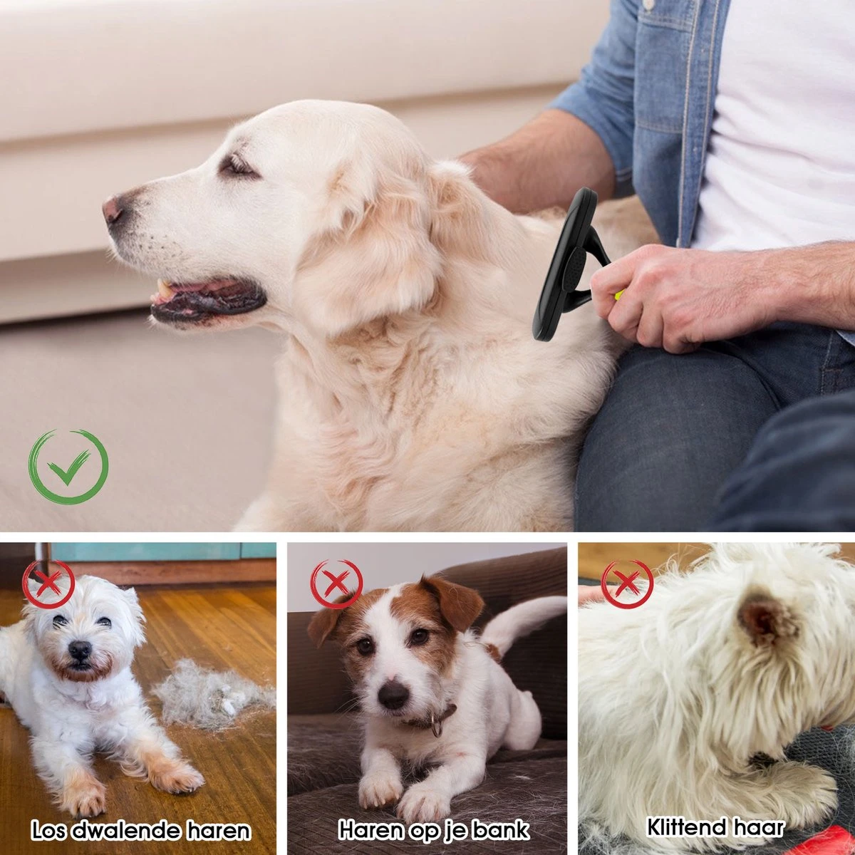 Mister Mill Trimhark - Hondenkam Kattenkam - Dierenkam 6,6 CM - Afbeelding 6