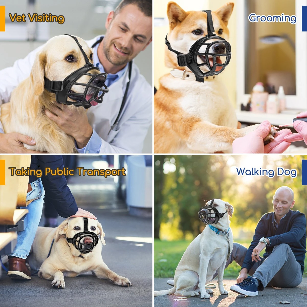 Nobleza Muilkorf Hond - Snuitomtrek 33 - Maat L - Zwart - Afbeelding 6