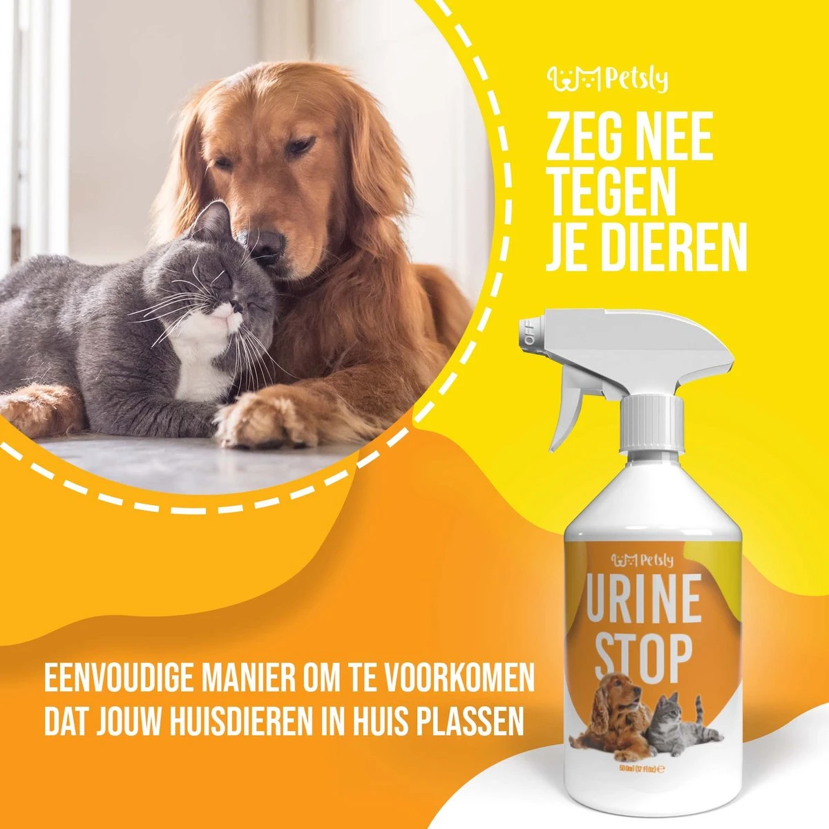 Petsly Urine Stop Spray - Dierentoilet - Voor Zindelijkheid Training, Puppytraining. Voorkomt Markeren - 500ml - Afbeelding 7