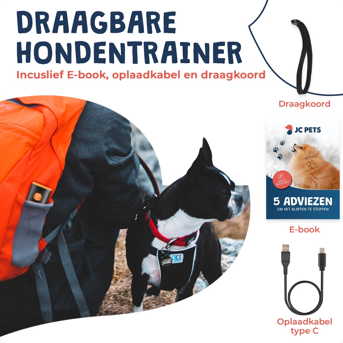 JC Pets Ultrasone Anti Blaf Apparaat Voor Kleine En Grote Honden - Oplaadbaar - Alternatief Anti Blafband Voor Honden - Diervriendelijk & Zonder Schok - Afbeelding 4