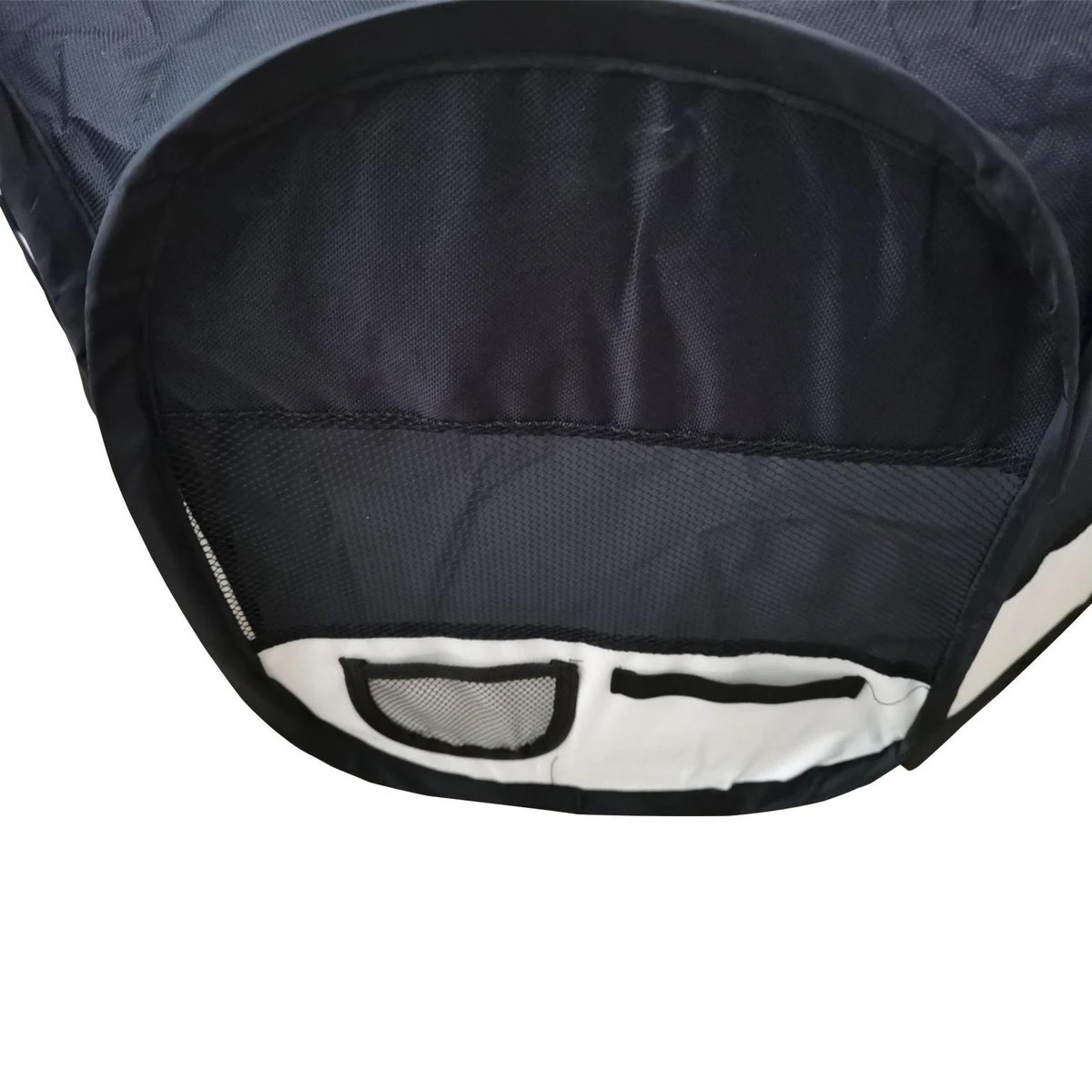 Dailyibed Opvouwbare Puppyren - Zwart - 115x115x58 Cm - Incl. Draagtas - Incl. Voederbak - Afbeelding 3