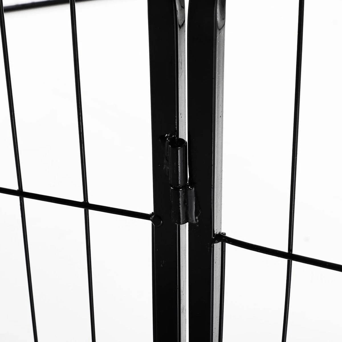 Merkloos Hondenren - Puppyren - Hondenkennel - 8 Kennelpanelen - Staal - 80 Cm Hoog - 640 Cm Omtrek - Uitbreidbaar - Afbeelding 10