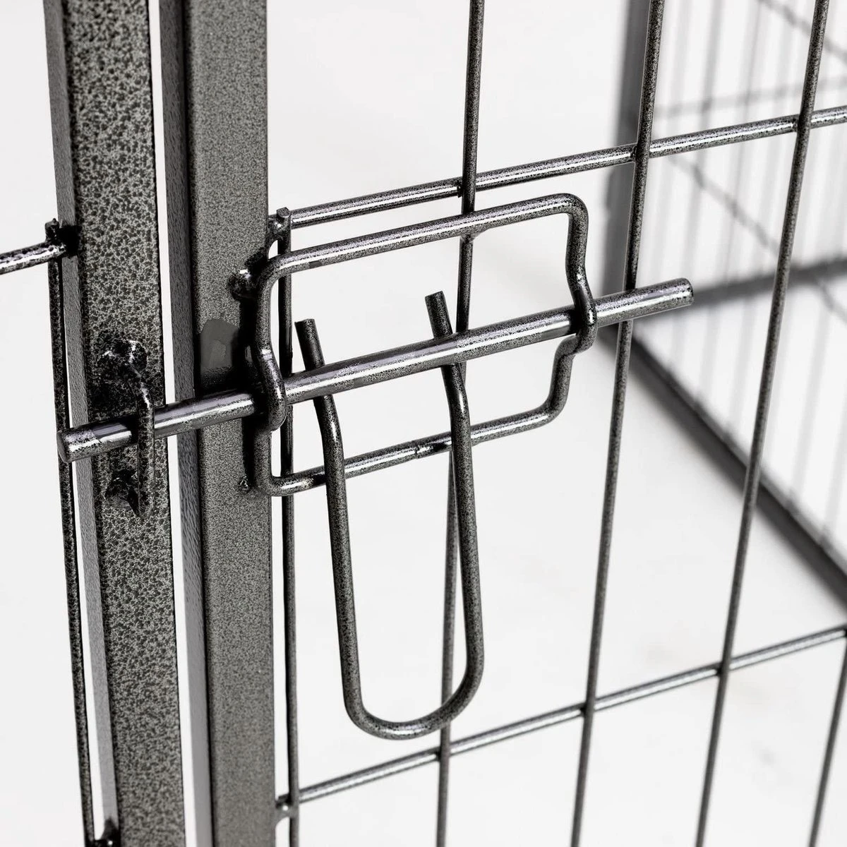 Merkloos Premium Puppyren - 80 Cm Hoog - 640 Cm Omtrek - Hondenren - Hondenhok - Grijs Hamerslag - Afbeelding 7