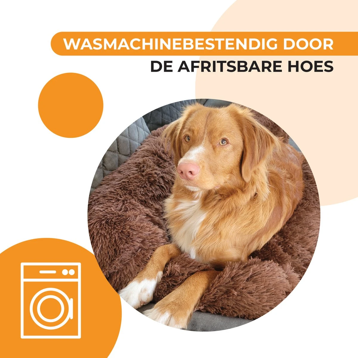 Origineel Hondendeken Voor Bank– Hondenkleed Fluffy – Pluche Hondenbed - Hondenmand Premium - Volledig Afritsbaar - Afbeelding 5