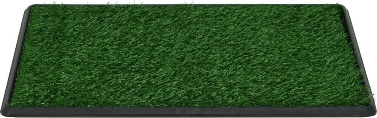 VidaXL Huisdierentoilet Met Bak En Kunstgras 76x51x3 Cm Groen - Afbeelding 6