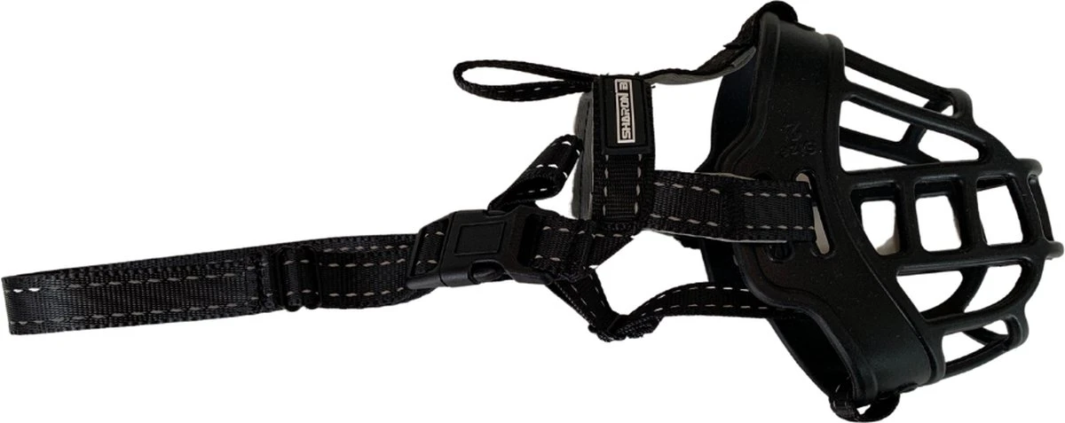 Sharon B Muilkorf Hond - Zwart - XL - Comfortabel - Snuitomtrek 34 Tot 37 Cm - Voor Grote Honden - Afbeelding 4