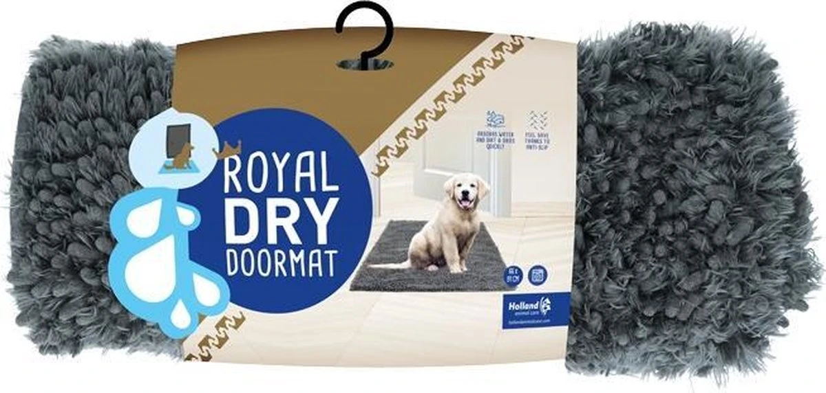 Royal Dry Deurmat Voor Huisdieren – Hondenmat Voor In De Auto – Ideale Zachte Ligplaats Voor Honden – 66x91 Cm (maat M) – Microfiber Chenille – Geschikt Voor Honden En Overige Huisdieren - Afbeelding 3