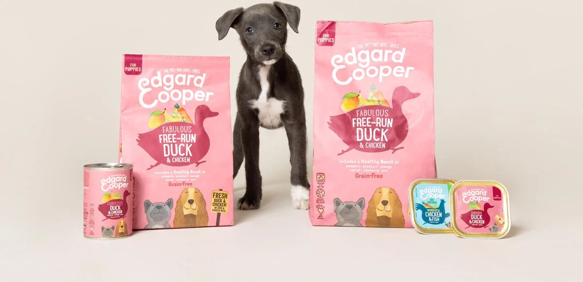 Edgard & Cooper Verse Scharreleend & Kip Brok - Voor Puppy’s - Hondenvoer - 2 X 2.5kg - Afbeelding 5