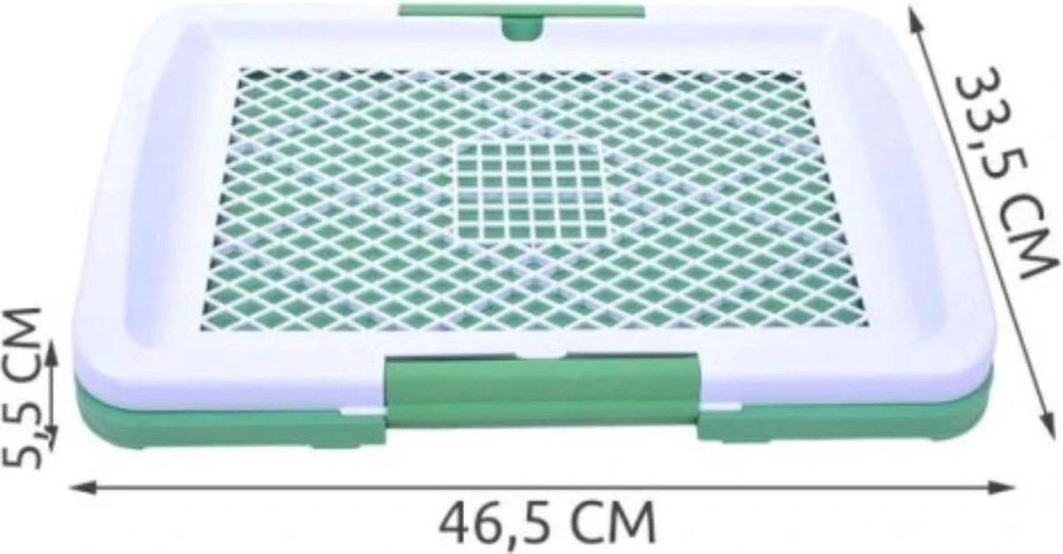 Hondentoilet Kunstgras - 3 Laags - 46 X 33 X 6cm - Puppy Pads - Zindelijkheidstraining Hond - Training Pads Puppy - Hondenmat - Afbeelding 3