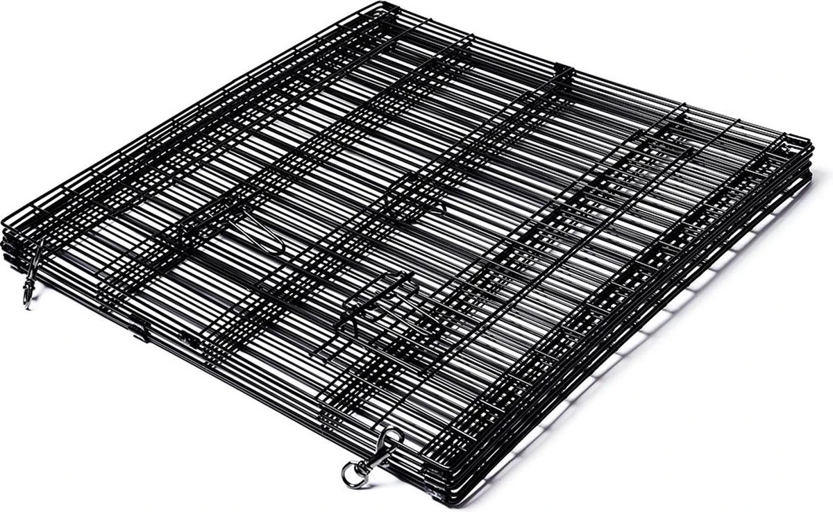 Topmast Puppyren Uitvouwbaar - Zwart - 560 Cm Omtrek - 60 Cm Hoog - Opvouwbaar XL - Hondenren - Afbeelding 2