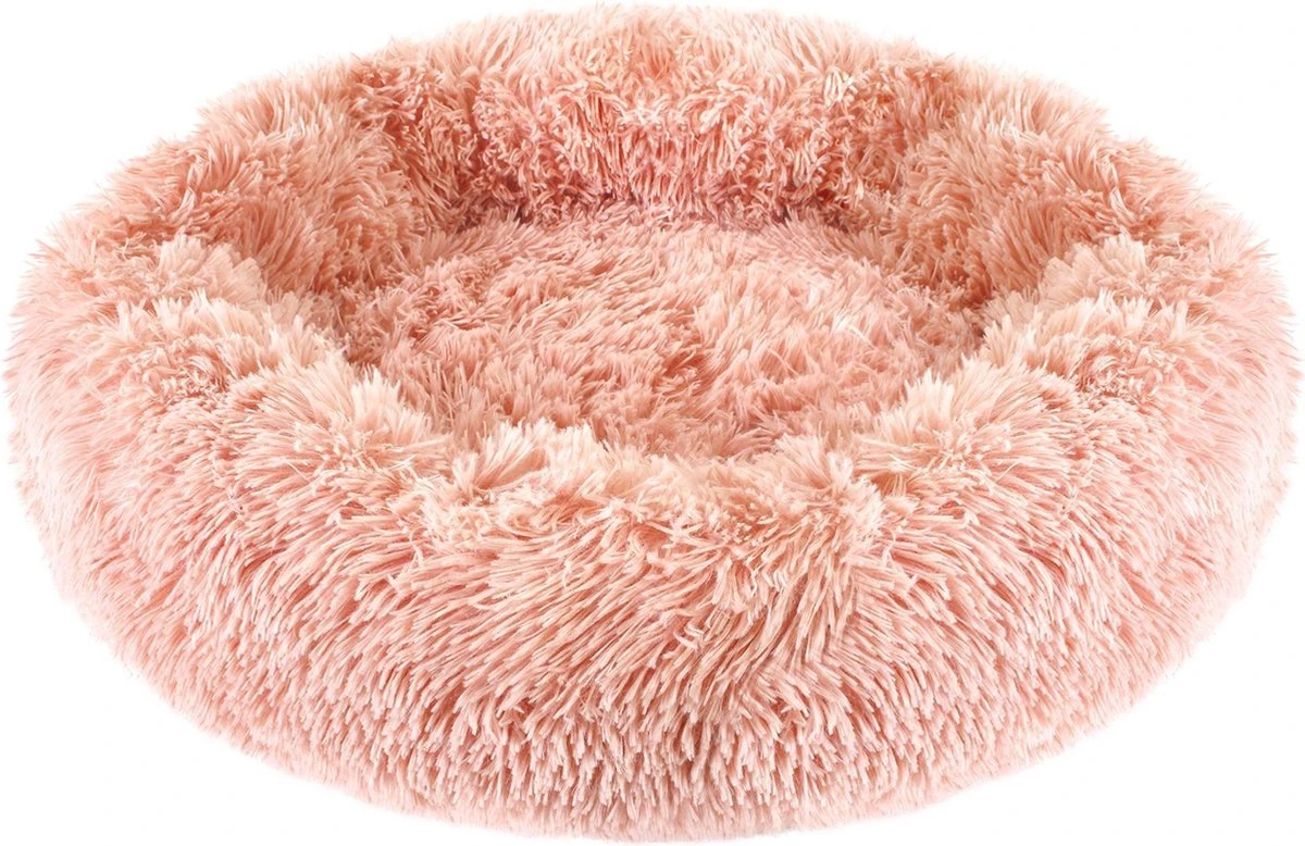 Studio Proud - Donut Mand - Honden En Katten Slaapbed - 50 Cm Roze - Pluche Hondenmand - Verkrijgbaar In Verschillende Maten En Kleuren