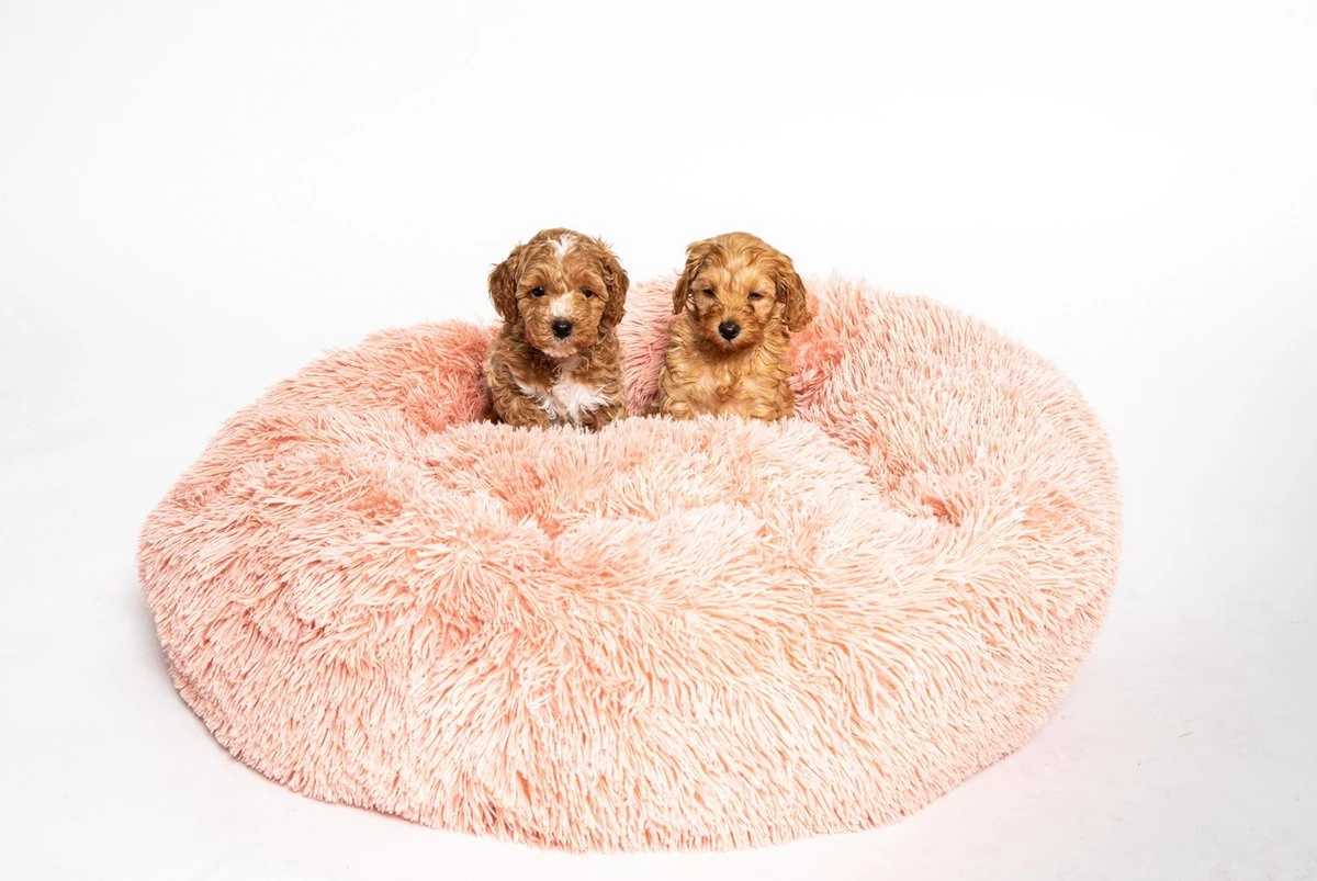 Studio Proud - Donut Mand - Honden En Katten Slaapbed - 50 Cm Roze - Pluche Hondenmand - Verkrijgbaar In Verschillende Maten En Kleuren - Afbeelding 5