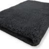 Vetbed - Antislip Dierenmat - Dierenkleed - Benchvacht - Hondenkleed - Zwart Effen - 100 X 75 Cm - Machine Wasbaar