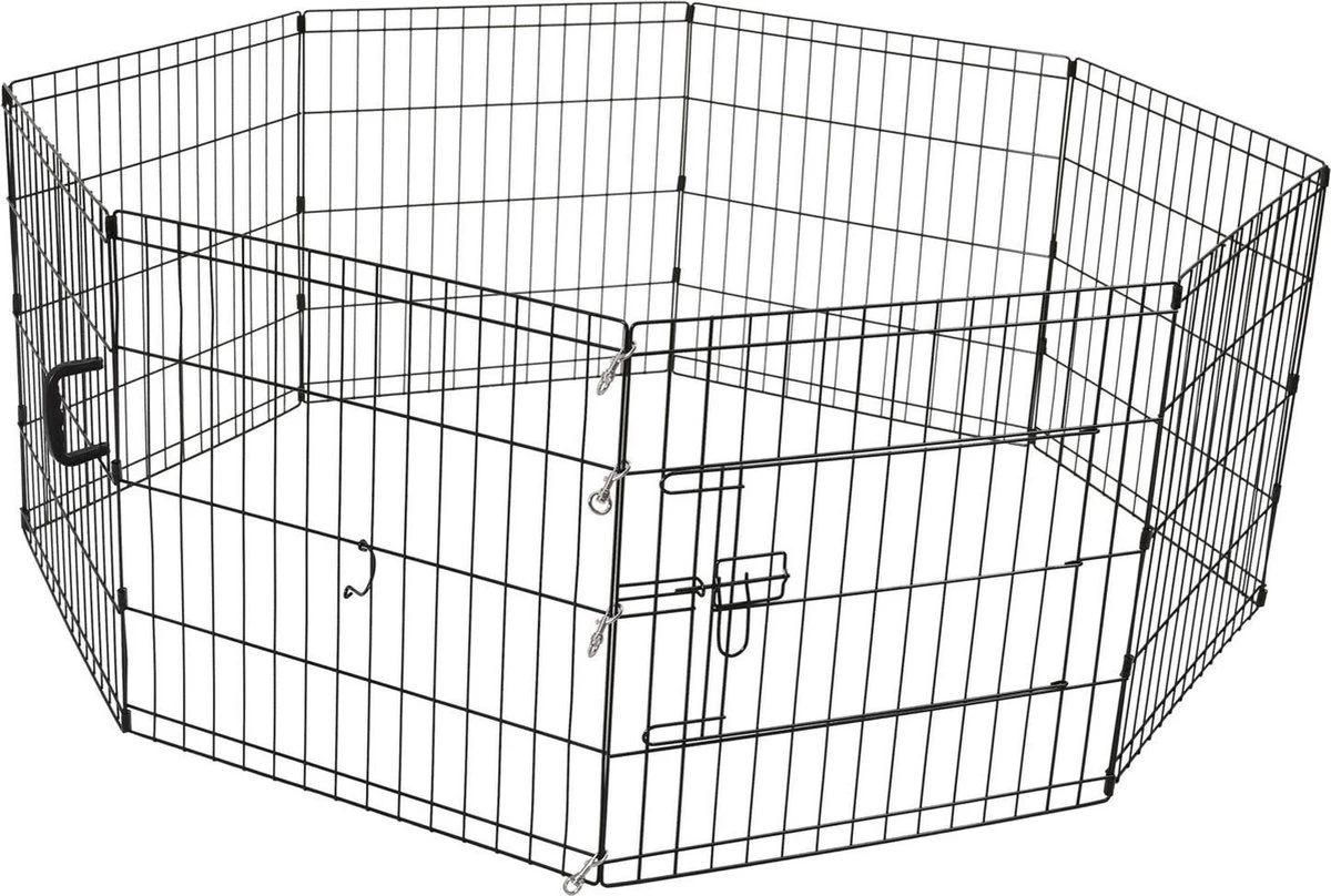 Adori Puppy Ren Zwart - Hondenbench - 61x61 Cm