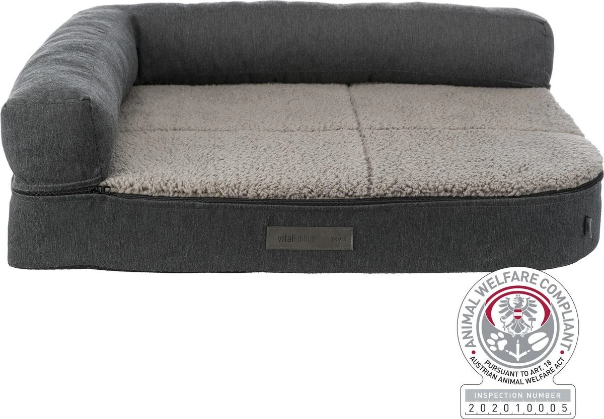 Trixie Hondenmand Sofa Bendson Orthopedisch Grijs (80X60 CM) - Afbeelding 12