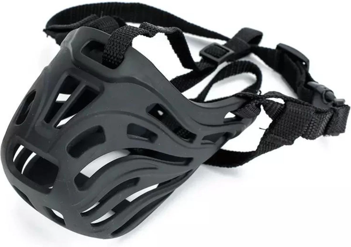 XtraSafe Muilkorf Voor Kleine Honden - Zwart - Maat 4 - Comfortabel - Afbeelding 2